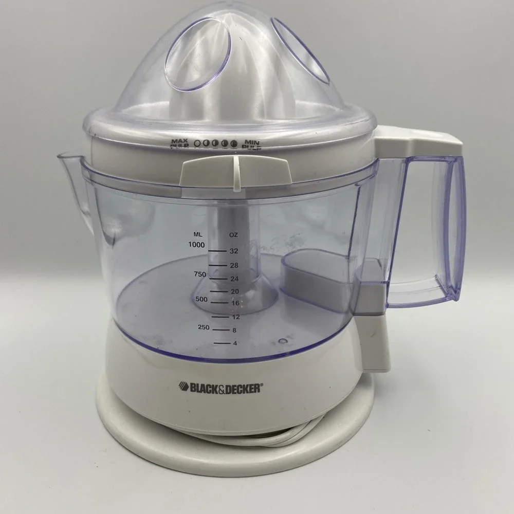 Black & Decker CJ630 White Citrus‎ Juicer with Adjustable Pulp Control Tested